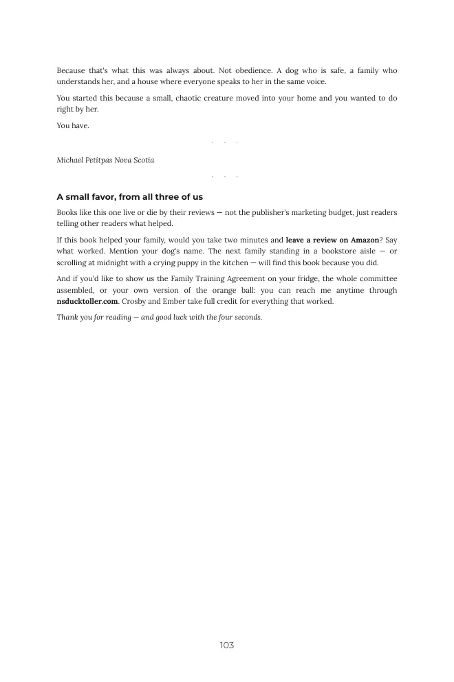The book's closing page